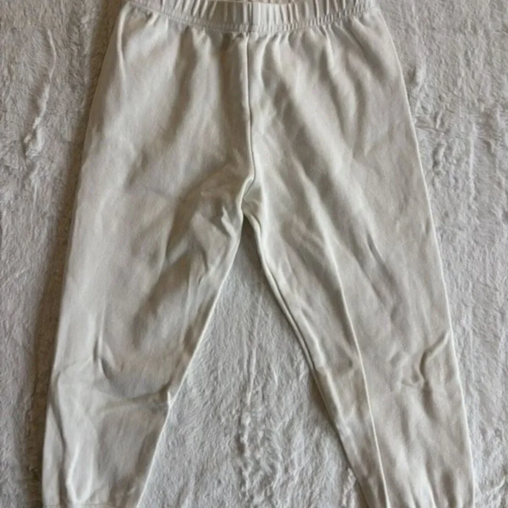 White Cotton Toddler Pajamas 4T